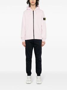 Stone Island Compass-patch tapered trousers - Blauw