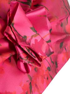 Fely Campo Zijden sjaal met bloemenprint - Roze