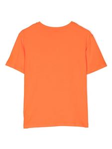 Dolce & Gabbana Kids DG-appliqué cotton T-shirt - Oranje