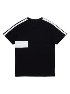 Marni Kids stripe-detail cotton T-shirt - Zwart