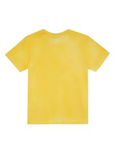 Nº21 Kids T-shirt met logoprint - Geel