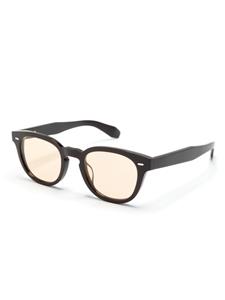 Oliver Peoples N-01 zonnebril met geometrisch montuur - Zwart