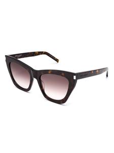 Saint Laurent Eyewear SL 214 Kate zonnebril met cat-eye montuur - Bruin