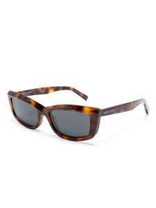 Saint Laurent Eyewear SL 658 zonnebril met rechthoekig montuur - Bruin