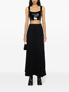 STYLAND high-waist pleated midi skirt - Zwart