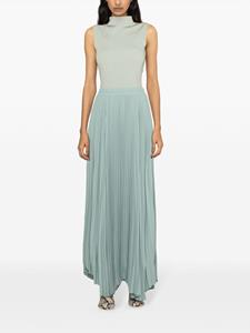 STYLAND elasticated-waist pleated maxi skirt - Groen