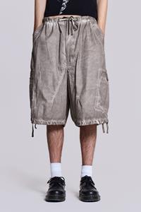 Jaded Man Stone Oil Wash Parachute Shorts