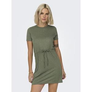JACQUELINE de YONG Shirtkleid Leichtes Stoff Sommer Kleid mit Bindeband (mini) 7602 in Grün