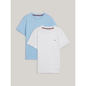 Tommy Hilfiger Underwear Shirt met korte mouwen met tommy hilfiger-logo-borduursel (2-delig, Set van 2)