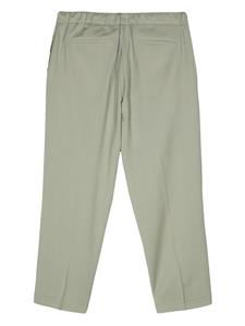 Costumein pressed-crease tapered trousers - Groen