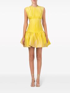 Silvia Tcherassi Mini-jurk met textuur - Geel