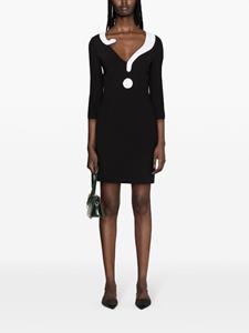 Moschino Twill mini-jurk - Zwart