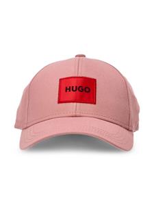 HUGO Honkbalpet met logopatch - Roze