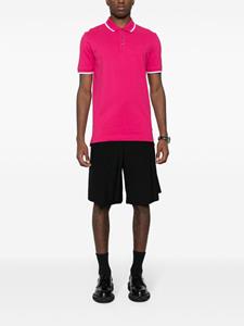 BOSS Piqué katoenen poloshirt met logo - Roze