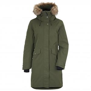 Didriksons  Women's Erika Parka 3 - Lange jas, olijfgroen