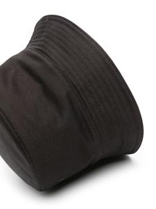 Alexander McQueen logo-embroidered bucket hat - Zwart