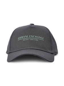 Armani Exchange Honkbalpet met logo - Grijs