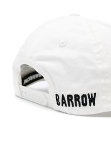 BARROW teddy bear-embroidered cotton cap - Wit