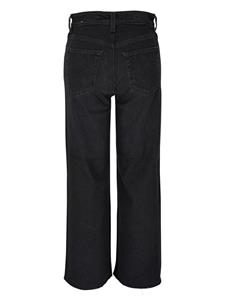 AG Jeans Saige high waist jeans met wijde pijpen - Zwart