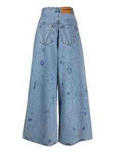 VETEMENTS Jeans met wijde pijpen - Blauw