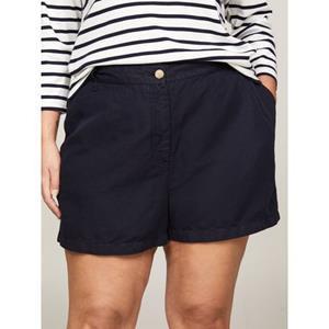 Tommy Hilfiger Curve Shorts "CRV SLIM COTTON LINEN SHORT", Große Größen