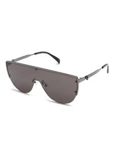 Alexander McQueen Eyewear shield-frame sunglasses - Zwart