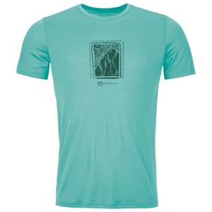 Ortovox  120 Cool Tec Mountain Cut T-Shirt - Merinoshirt, aquatic ice
