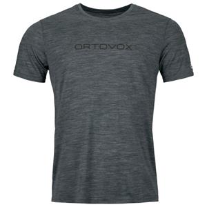 Ortovox  150 Cool Brand T-Shirt - Merinoshirt, grijs