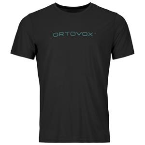 Ortovox  150 Cool Brand T-Shirt - Merinoshirt, zwart