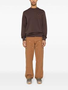 Moncler Sweater met logopatch - Bruin