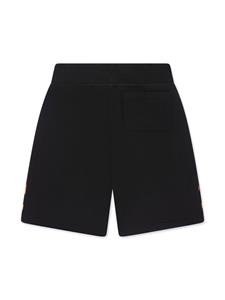 HUGO KIDS Shorts met vlammenprint - Zwart