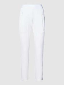 CAMBIO Skinny fit broek met elastische band met logo, model 'Jordi'
