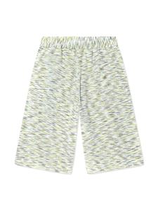 Missoni Kids zigzag cotton shorts - Groen