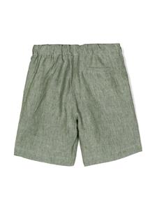 Il Gufo Linnen shorts - Groen