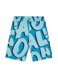 Stella McCartney Kids Aloha cotton shorts - Blauw
