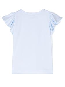 Monnalisa T-shirt met stras - Blauw