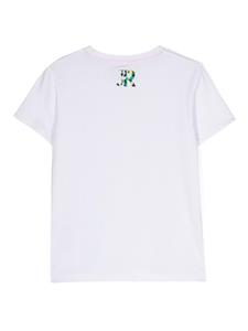 John Richmond Junior T-shirt met logoprint - Wit
