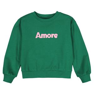 LA REDOUTE COLLECTIONS Sweater met ronde hals in molton, tekst Amore