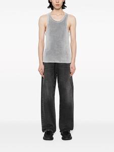 Alexander Wang Tanktop van katoenblend met diepe ronde hals - Grijs