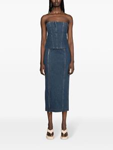 Paris Georgia Denim maxi-rok - Blauw