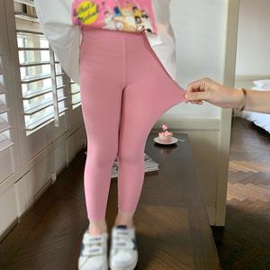 Kidsyuan Yogabroek voor meisjes Effen kleuren Casual comfortabele broek Dieptepuntbroek