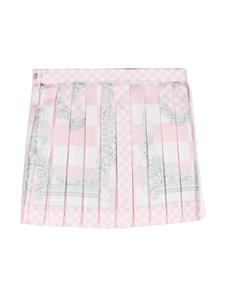 Versace Kids Medusa Contrasto pleated skirt - Roze