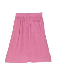 By Walid elasticated-waist linen skirt - Roze