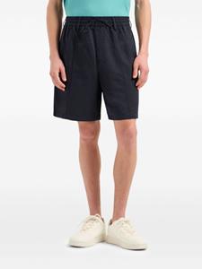 Emporio Armani Shorts met elastische taille - Blauw