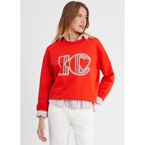 ICODE Sweater met ronde hals en lange mouwen logo
