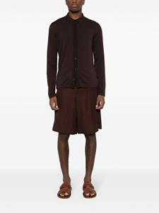 Roberto Collina fine-knit buttoned jumper - Bruin