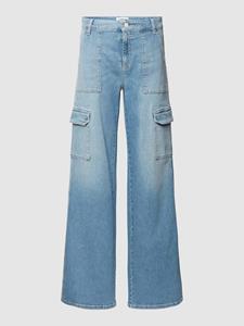 CAMBIO Wide fit jeans met knoop- en ritssluiting, model 'ANDY'