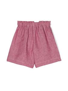 Il Gufo Linnen shorts - Paars