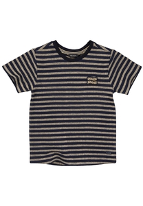 Quapi Jongens t-shirt bent aop blue stripe