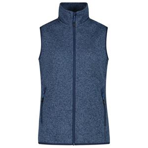 CMP  Women's Vest Jacquard Knitted - Fleecebodywarmer, blauw